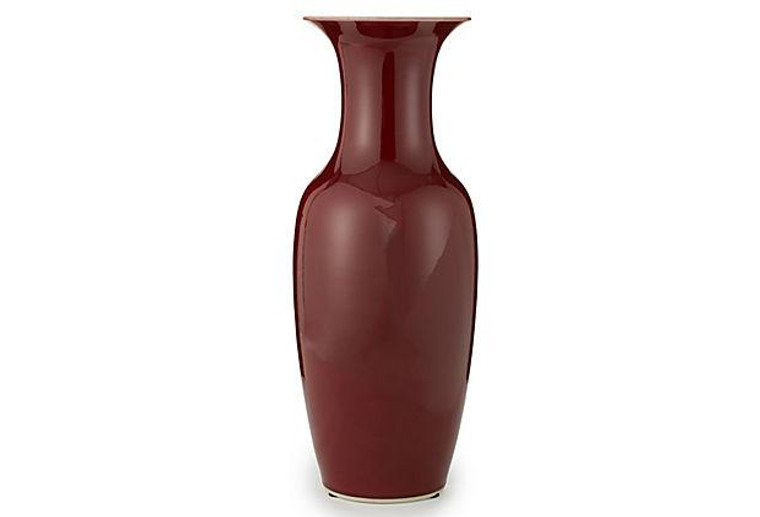 D0150 Oxblood Porcelain Vase by Dessau Home