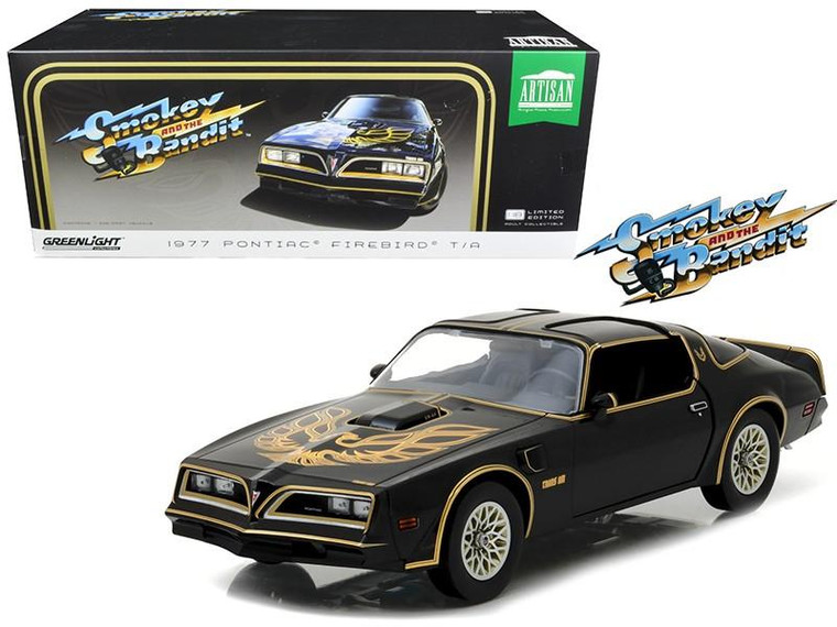 1977 Pontiac Firebird Trans Am "Smokey and the Bandit" (1977) Movie Artisan Collection 1/18 Diecast Model Car by Greenlight 19025