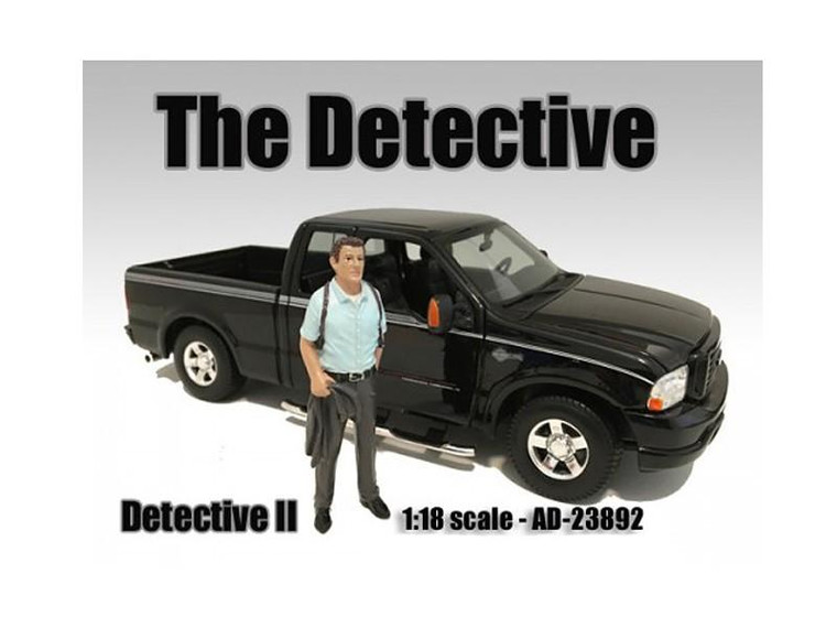 "The Detective #2" Figure For 1:18 Scale Models By American Diorama (Pack Of 3) 23892