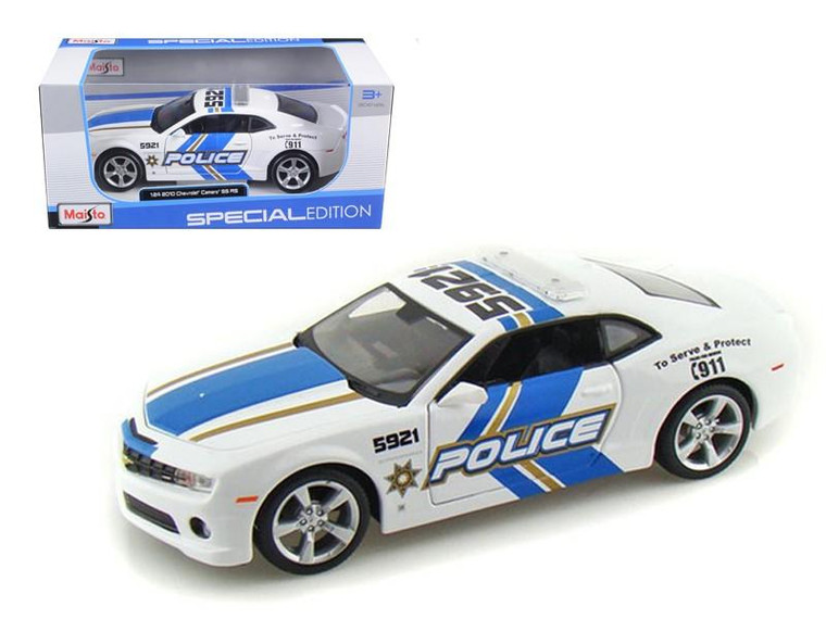 2010 Chevrolet Camaro Rs Ss Police 1/24 Diecast Model Car By Maisto (Pack Of 2) 31208