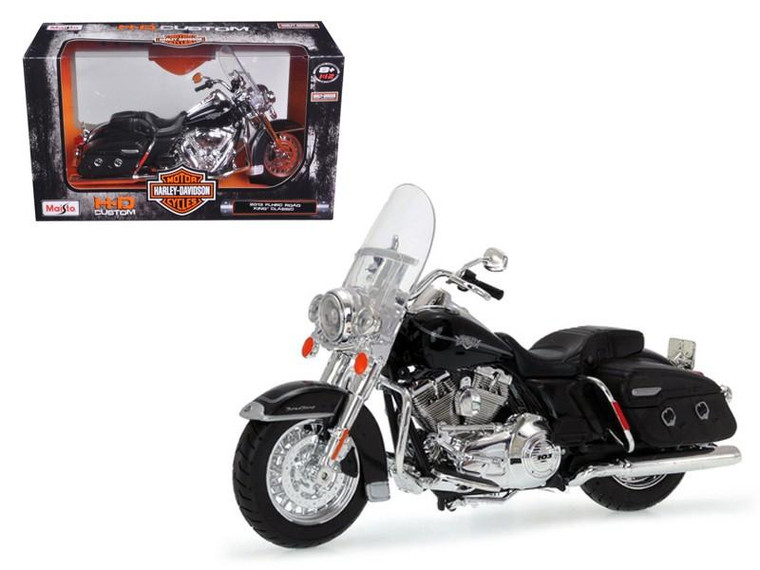 2013 Harley Davidson Flhrc Road King Classic Black Bike Motorcycle Model 1/12 By Maisto (Pack Of 2) 32322