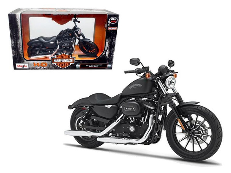 2014 Harley Davidson Sportster Iron 883 Motorcycle Model 1/12 By Maisto (Pack Of 2) 32326