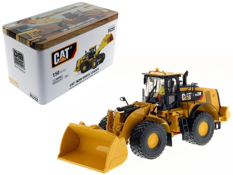CAT Caterpillar 982M Wheel Loader with Operator High Line Series 1/50 Diecast Model by Diecast Masters 85292