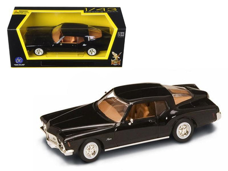1971 Buick Riviera Gs Black Diecast Model Car 1/43 By Road Signature (Pack Of 2) 94252BK