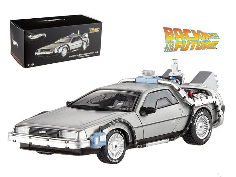 Delorean DMC-12 Back To The Future Time Machine With Mr. Fusion 1/43 Diecast Model Car by Hotwheels BCK08
