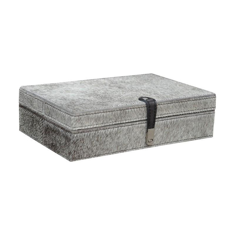 Dimond Home Large Grey Hairon Leather Box 8819-023