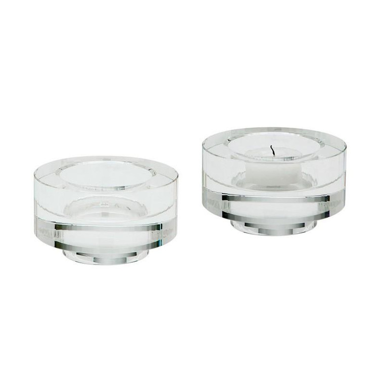 Dimond Home Fluted Crystal Votive -Set Of 2 980008/S2