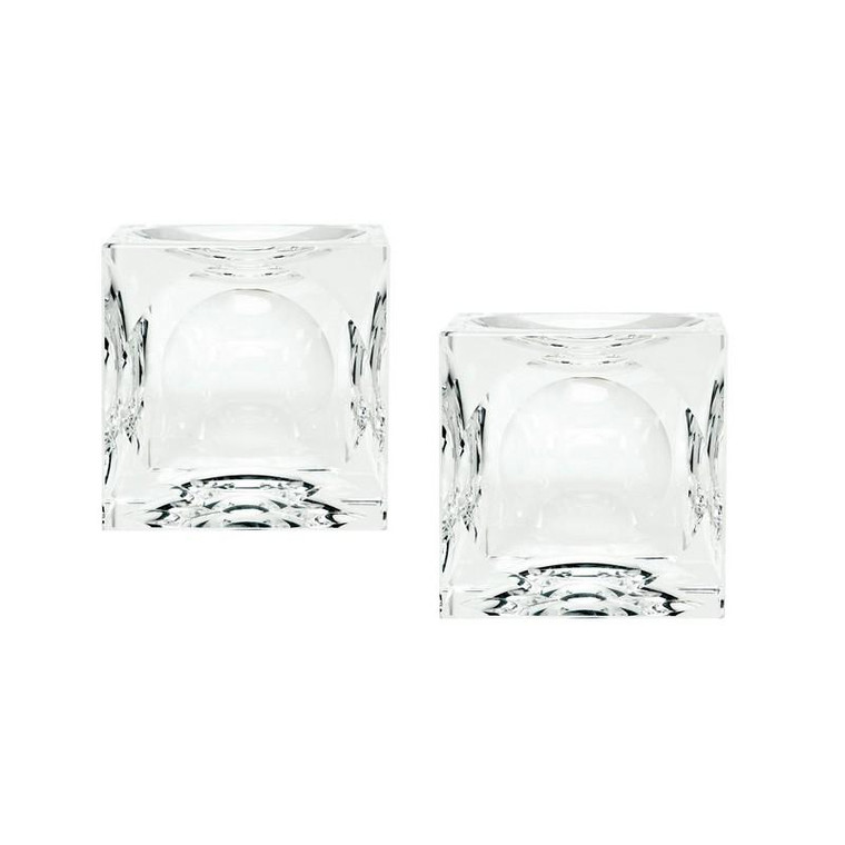 Dimond Home Dimpled Crystal Cubes - Small Set Of 2 980016/S2