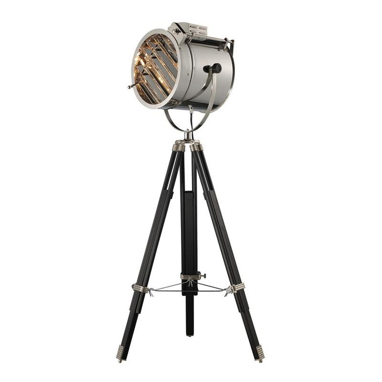 Curzon Floor Lamp In Chrome And Black - Led D2126-LED by Dimond
