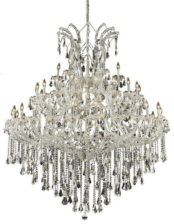 Elegant Maria Theresa 49 Light Chrome Chandelier Clear Swarovski® Elements Crystal 2801G60C/SS