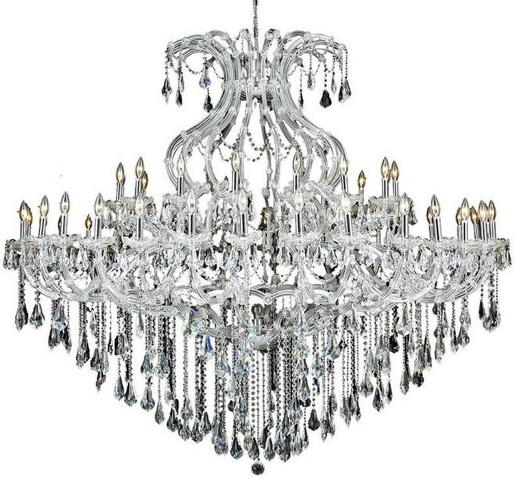 Elegant Maria Theresa 49 Light Chrome Chandelier Clear Swarovski® Elements Crystal 2801G72C/SS
