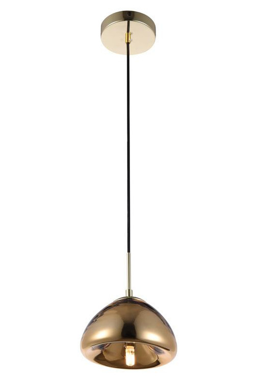 Elegant Reflection Pendant D7In H5In Lt:1 Gold Finish LDPD2020