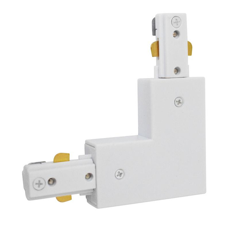 Elegant L-Connector For Track Section, Matte Frosted White TKALC-MW