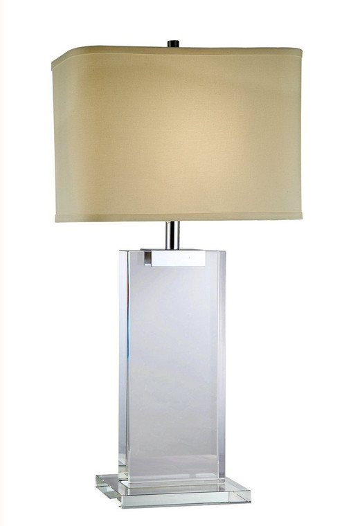 Elegant Regina 1-Light Chrome Crystal Table Lamp TL1001