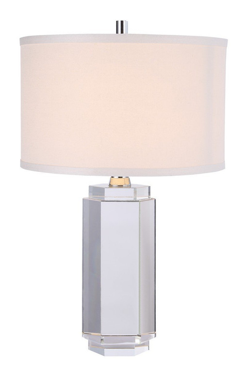 Elegant Regina 1-Light Chrome Crystal Table Lamp TL1014
