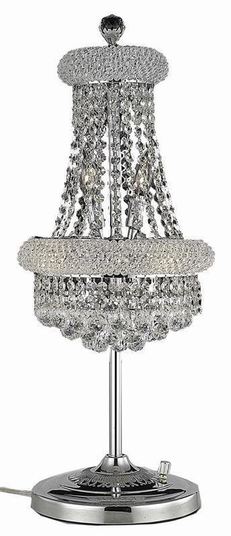 Elegant Primo 6 Light Chrome Table Lamp Clear Swarovski® Elements Crystal V1800TL12C/SS