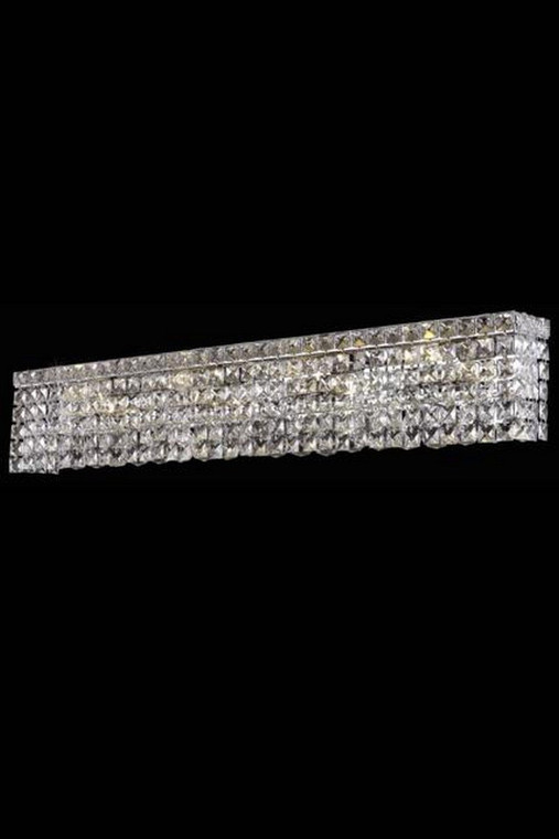 Elegant Maxime 6 Light Chrome Wall Sconce Clear Spectra® Swarovski® Crystal V2033W30C/SA