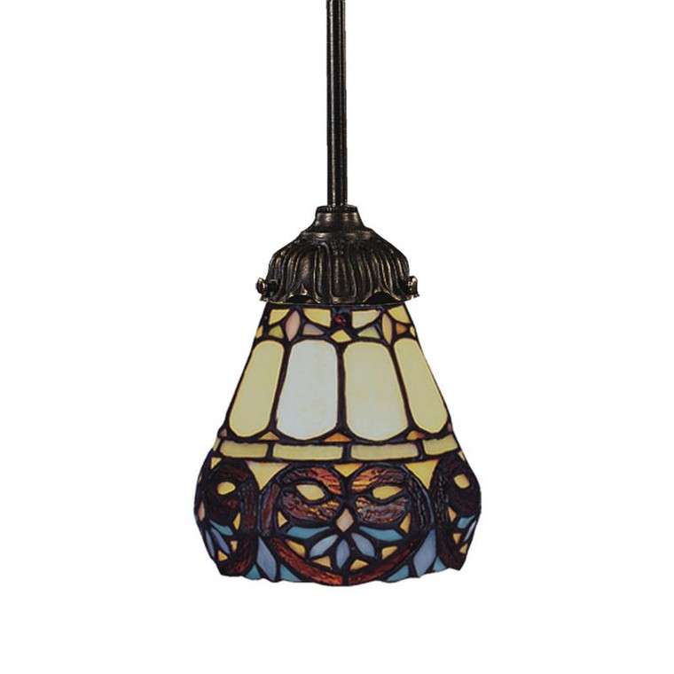 Elk Mix-N-Match 1-Light Pendant In Tiffany Bronze 078-TB-21