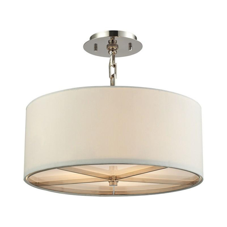 Elk Selma 3 Light Pendant In Polished Nickel 31650/3