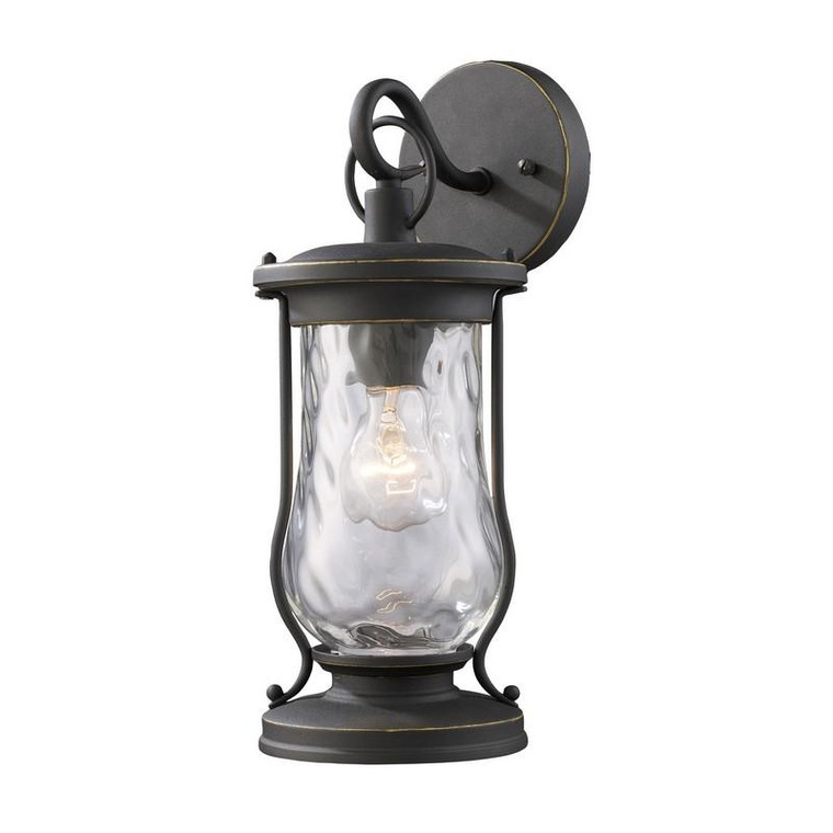 Elk Farmstead 1-Light Outdoor Sconce In Matte Black 43016/1