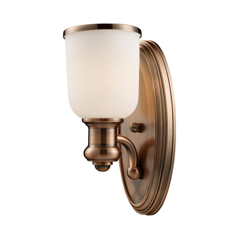 Elk Brooksdale 1-Light Sconce In Antique Copper 66180-1 Lighting
