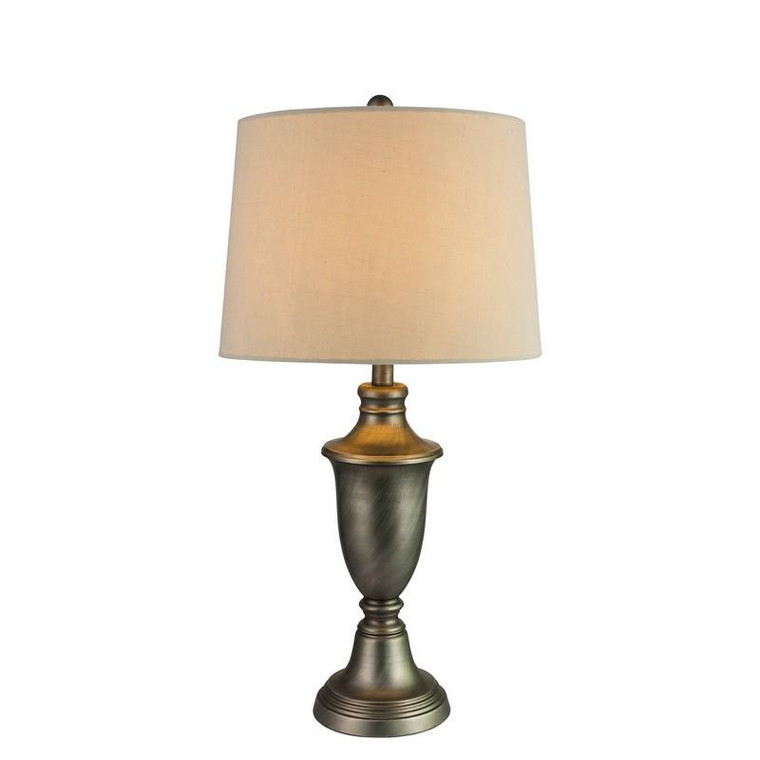 1428AP Fangio 29 Inch Metal Table Lamp In Antique Pewter