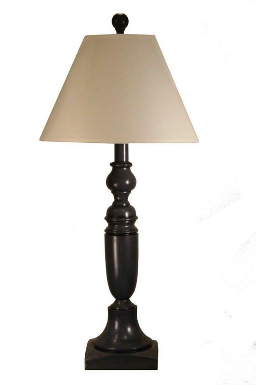 8487 Fangio 28 Inch Resin Table Lamp With Antique Blue Finish