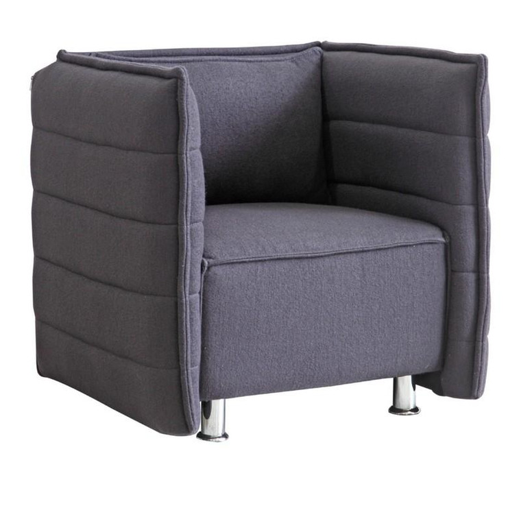 Sofata Dark Gray Chair FMI10185 by Fine Mod Imports