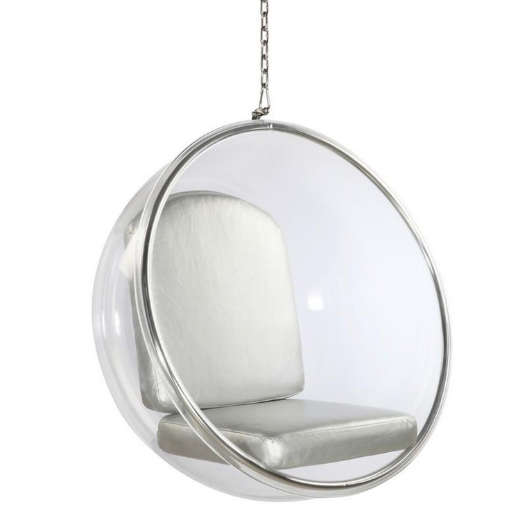 Bubble Chair With Silver Cushion FMI1122 by Fine Mod Imports
