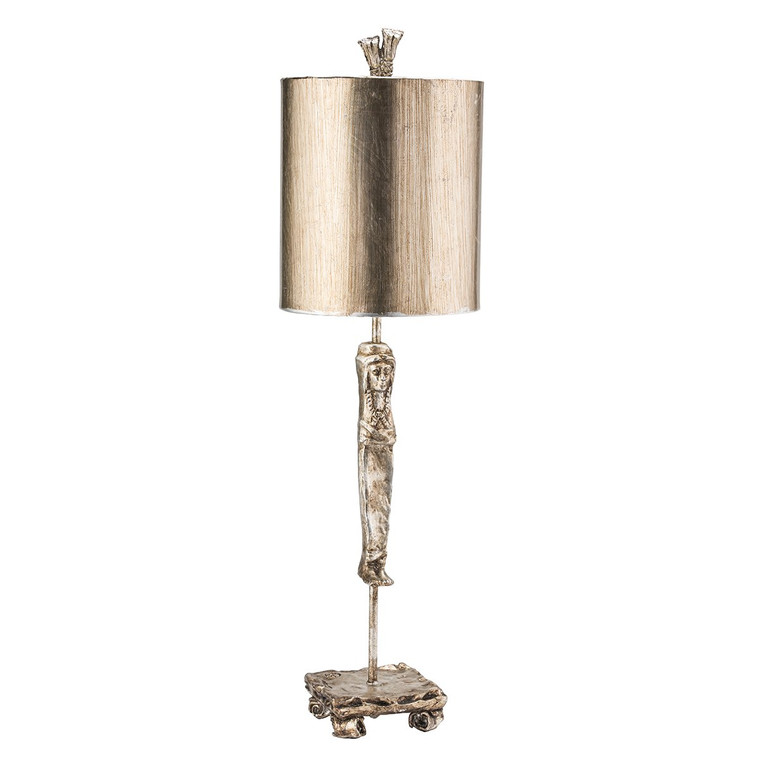 Flambeau Caryatid Silver Table Lamp TA1015