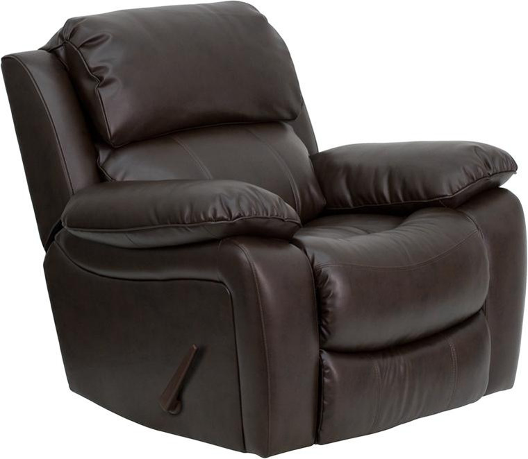 Flash Furniture Brown Leather Rocker Recliner MEN-DA3439-91-BRN-GG