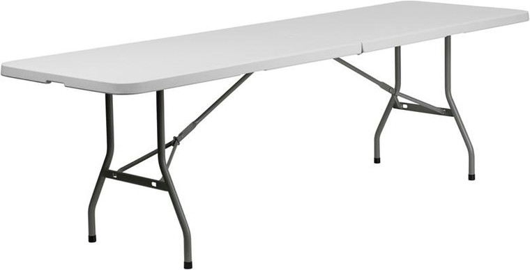 Flash Furniture 30''W X 96''L Plastic Bi-Folding Table RB-3096FH-GG