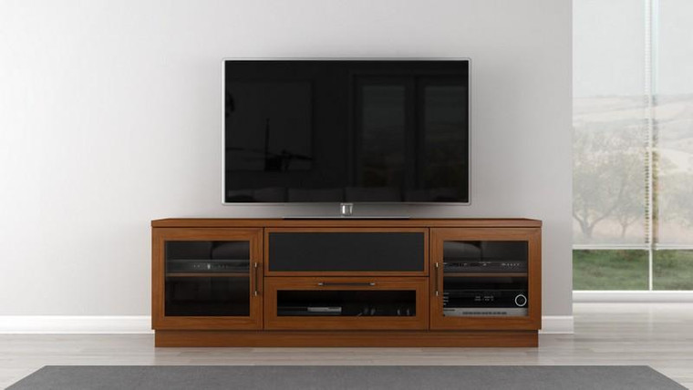 Furnitech 70" Contemporary Tv Stand Media Console For Flat Screen FT72CCLC