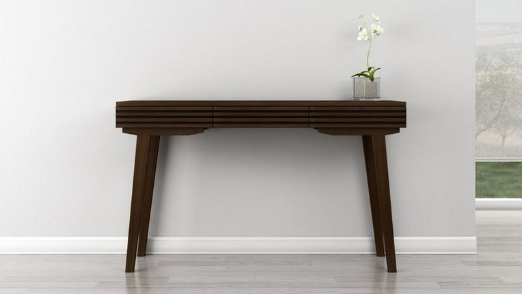 Furnitech 54" Mid-Century Modern Sofa Table In A Cognac TANGO-DT