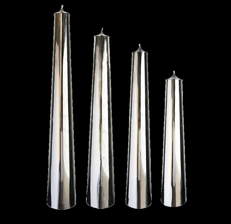 42"H Stainless Steel Column Candle Vase - Polished 38025-42