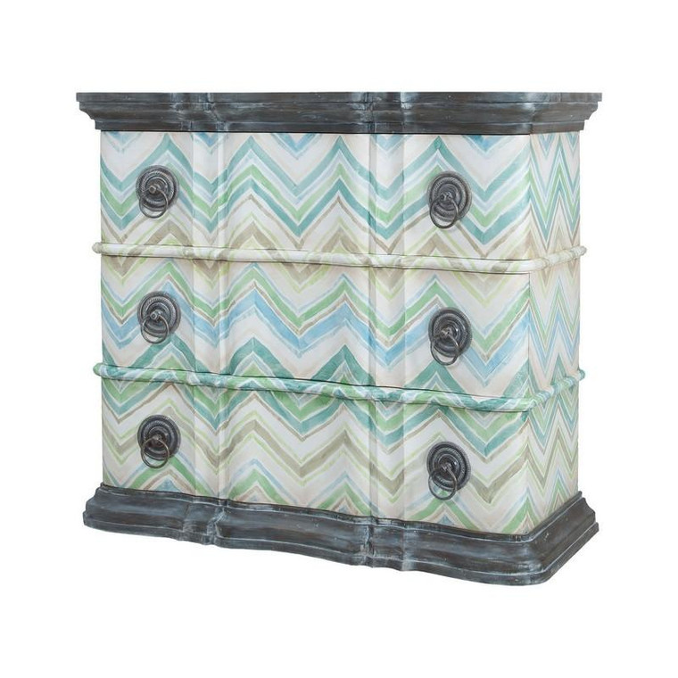 Harmony Classic Chest In Waterfront Grey and White Wash 6415526