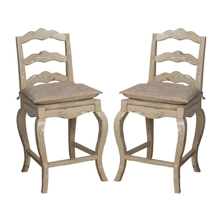 Guild Master French Provencal Counter Stools Set Of 2 660002P