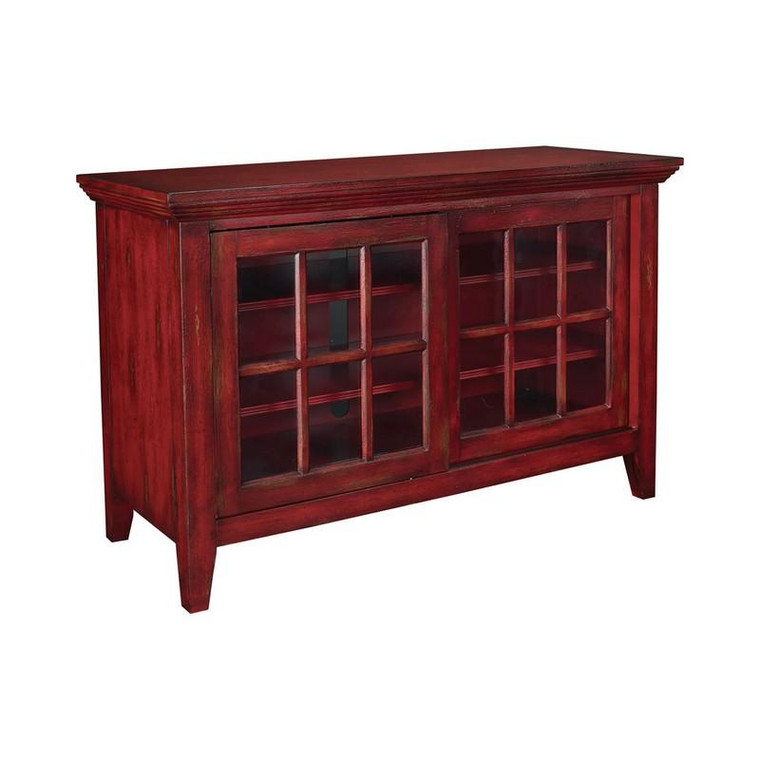 Hammary Hidden Treasures Entertainment Console In Red T00071-T73199-99