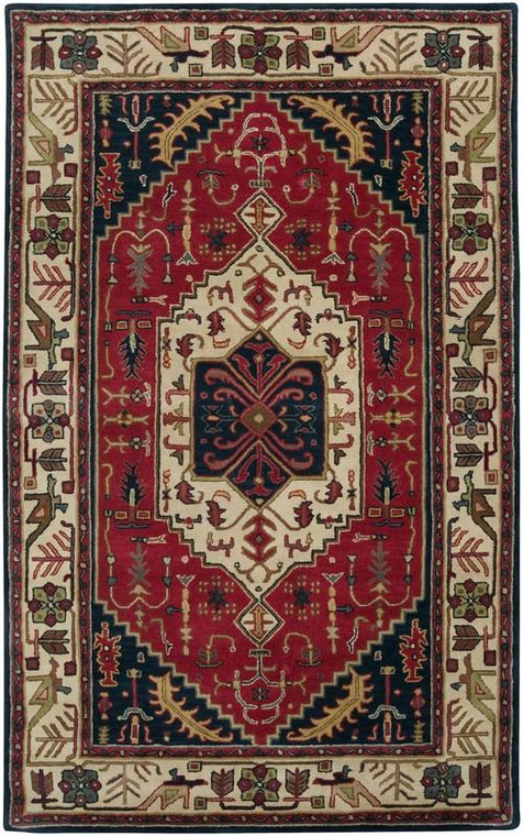 Surya Ancient Treasures Hand Tufted Red Rug A-134 - 9' x 13'