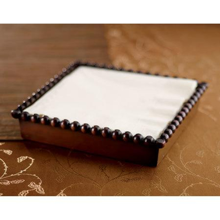 Copper Bead Lunch Napkin Box, Pack Of 6 12813 By India Handicrafts