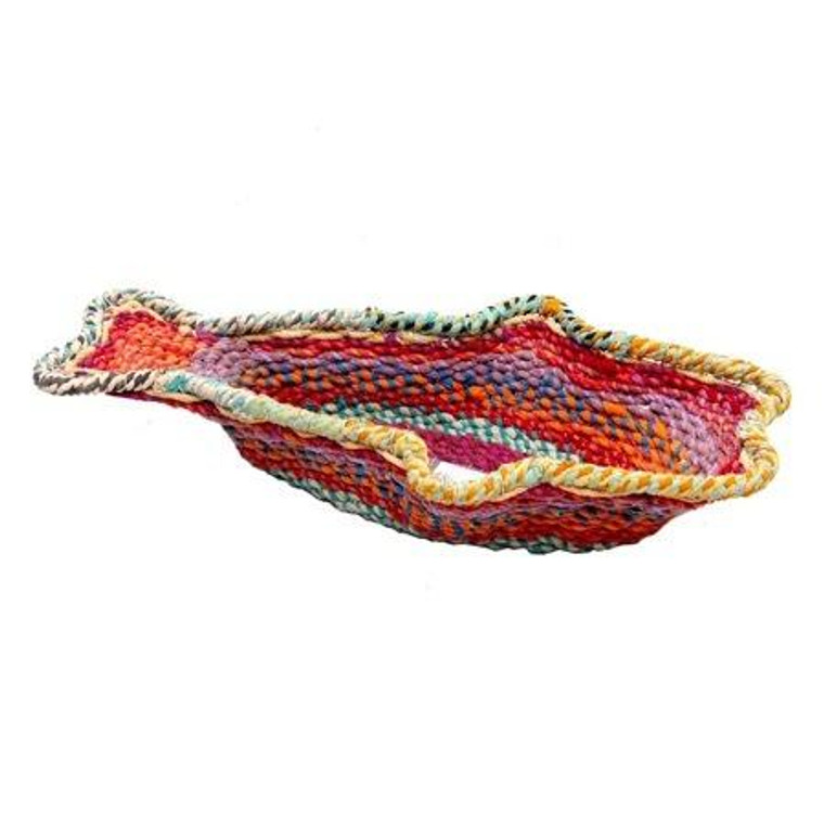 Aluminum Color Jute Fish Basket, Pack Of 4 15288 By India Handicrafts