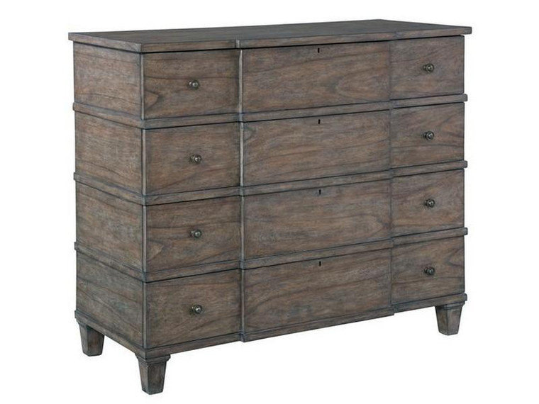 23562 Lincoln Park 4-Drawers Media Chest With Top Drawer Drop-Front