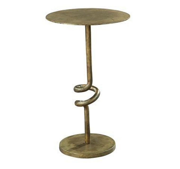27437 Hekman Accent Bronze Scroll Pedestal Table 2-7437