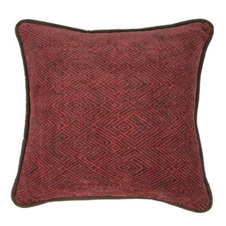 LG1849P1 Wilderness Ridge Chenille Pillow - Red by HiEnd Accents