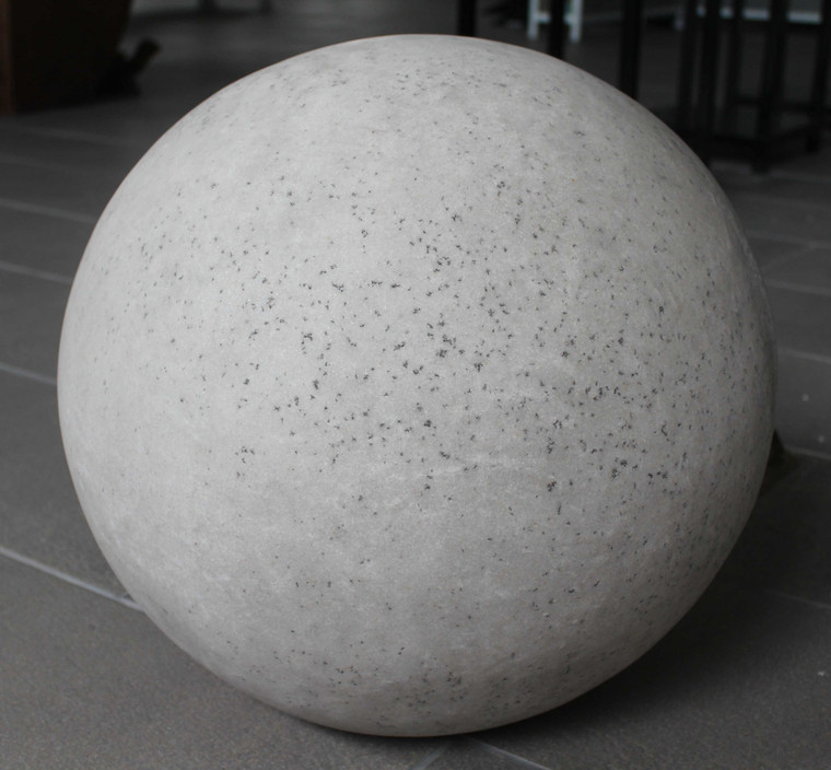 Homeroots 1" X 18" X 17" Gray, Sandstone, Outdoor Light - Ball 274810