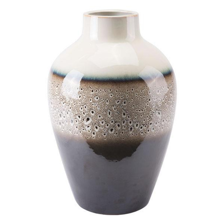 13.6" X 13.6" X 21.5" Dripped Multicolor Ceramic Vase 295272