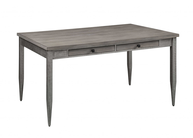 Homeroots 60" X 36" X 30" Gray Oak And Antique Gray Dining Table 318916