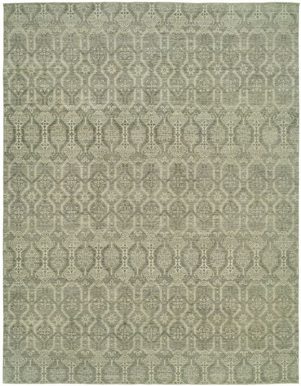 10912 Harounian Vogue 20-C Grey/Ivory Hand Knotted Wool Rug - 8'x10'