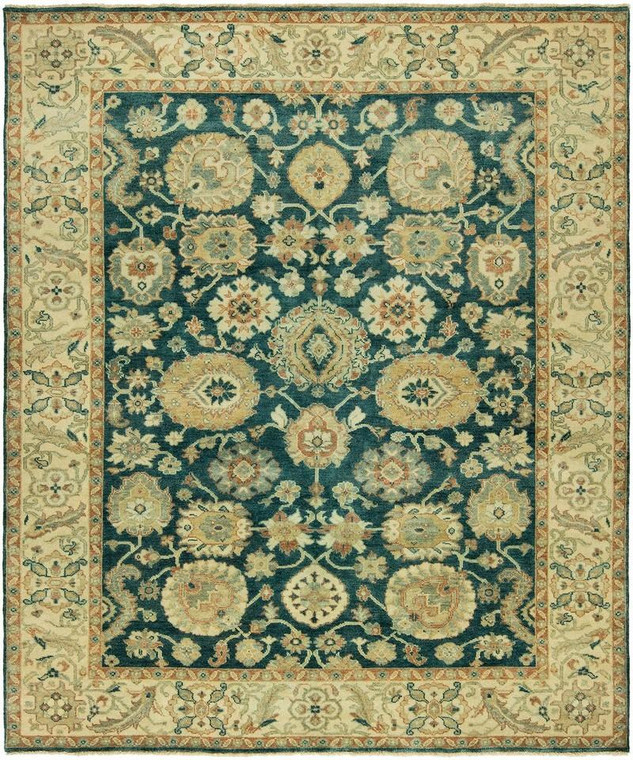 11260 Harounian Centennial CN-02 Blue/Ivory Hand Knotted Wool Rug - 9'x12'