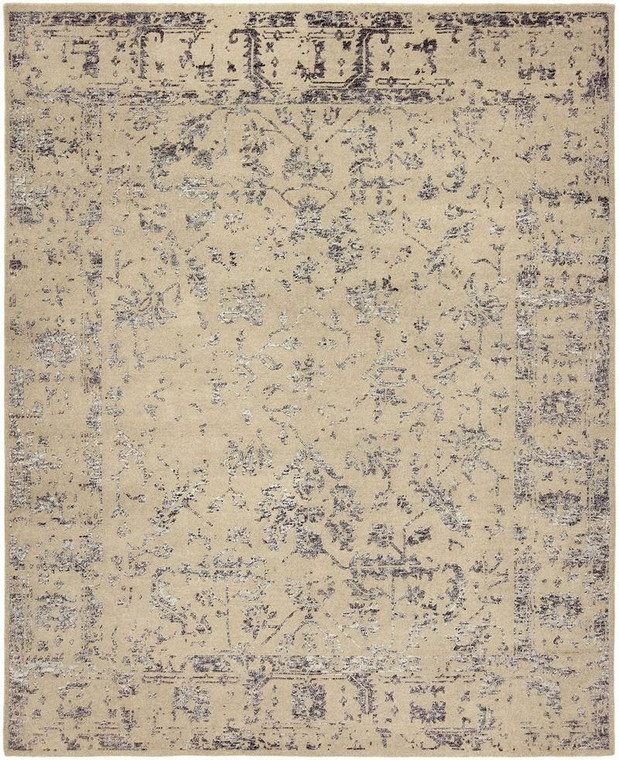 11331 Mystique MY-7678 Grey/Charcoal Hand Knotted Rug - 9' X 12'